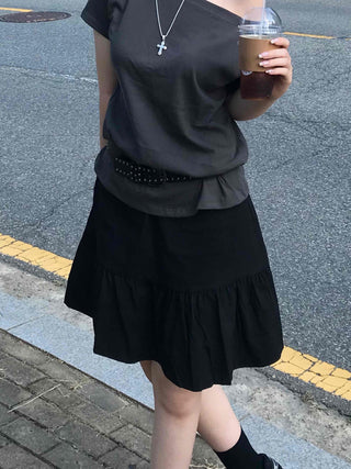 Boho Chic Flare Midi Skirt