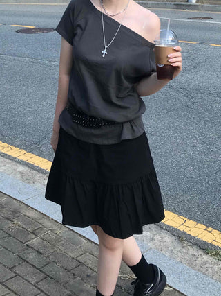 Boho Chic Flare Midi Skirt