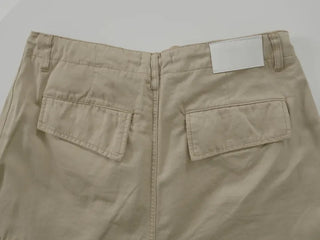 Mega Wide String Cotton Pocket Long Pants