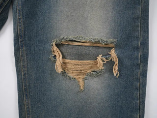 Serin Vintage Wide Washed Denim Pants Jeans