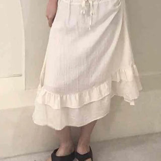 Antique Frill Flare Midi Skirt