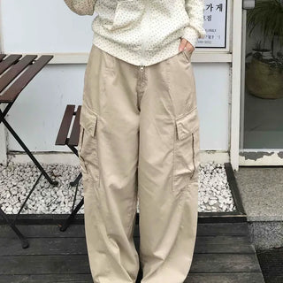 Antique String Cargo Denim Long Pants