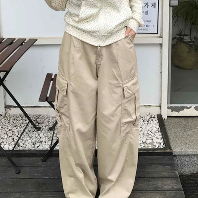 Antique String Cargo Denim Long Pants