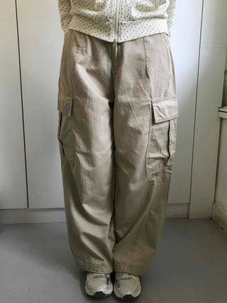 Antique String Cargo Denim Long Pants