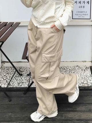 Antique String Cargo Denim Long Pants