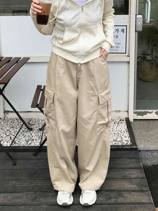 Antique String Cargo Denim Long Pants