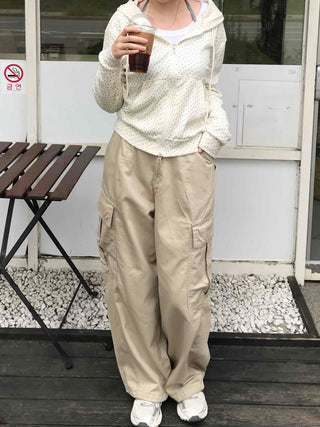 Antique String Cargo Denim Long Pants