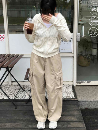 Antique String Cargo Denim Long Pants