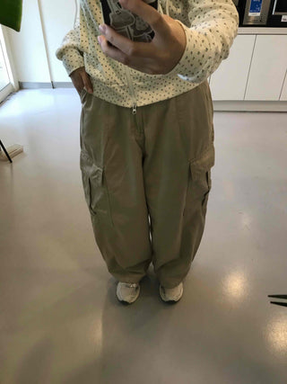 Antique String Cargo Denim Long Pants
