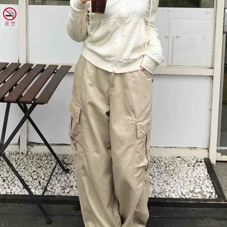 Antique String Cargo Denim Long Pants
