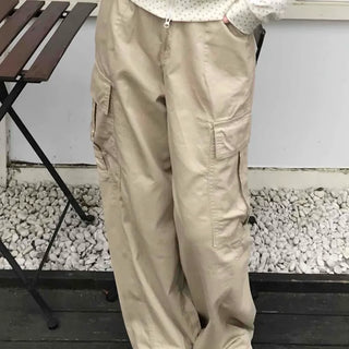 Antique String Cargo Denim Long Pants