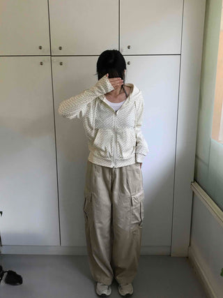 Antique String Cargo Denim Long Pants