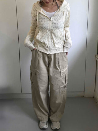 Antique String Cargo Denim Long Pants