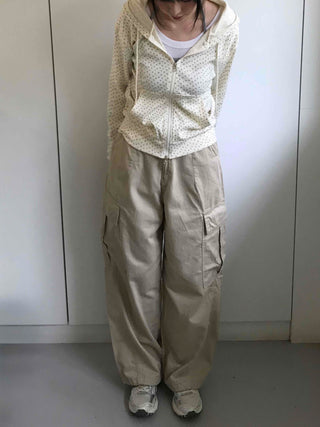 Antique String Cargo Denim Long Pants