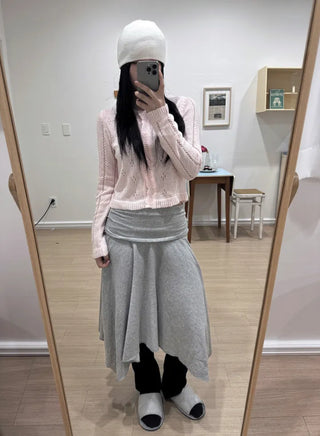 Ramo Flower Lace Punching Cardigan