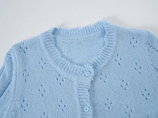 Ramo Flower Lace Punching Cardigan
