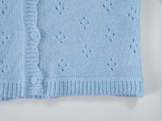 Ramo Flower Lace Punching Cardigan
