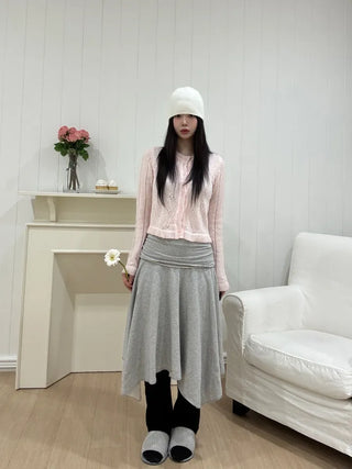 Ramo Flower Lace Punching Cardigan