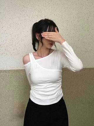 Pure Double Layering Long Sleeve T-shirt