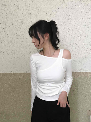 Pure Double Layering Long Sleeve T-shirt