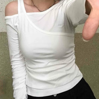 Pure Double Layering Long Sleeve T-shirt