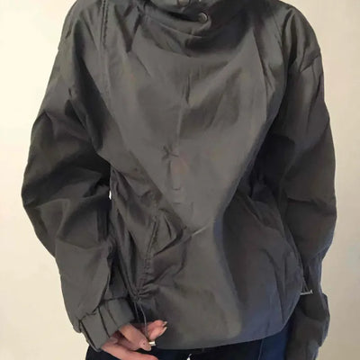 Daily Snap Shirring String Hoodie