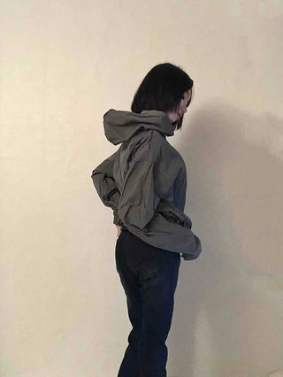 Daily Snap Shirring String Hoodie