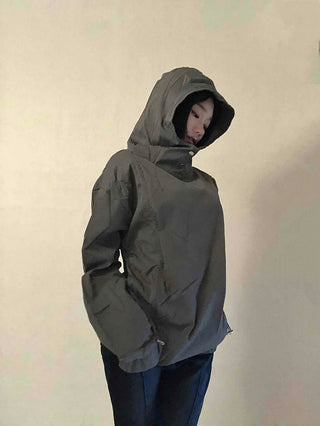 Daily Snap Shirring String Hoodie