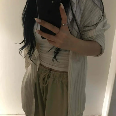 Casual Work Look Striped Shirt