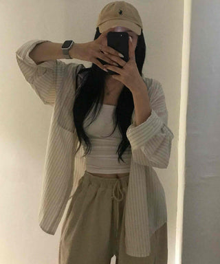 Casual Work Look Striped Shirt