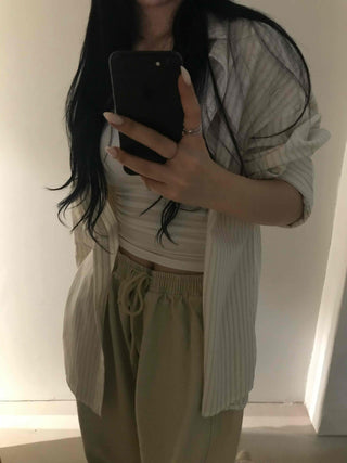 Casual Work Look Striped Shirt