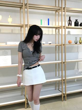 Heru slit wrap skirt
