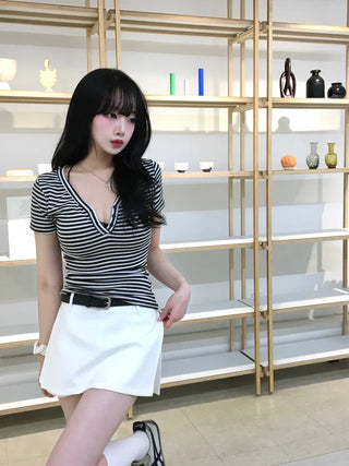 Heru slit wrap skirt