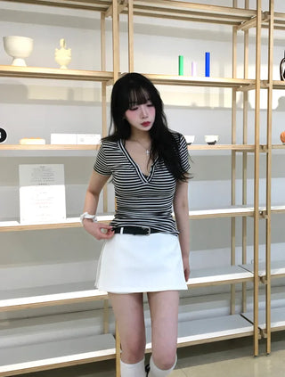 Heru slit wrap skirt