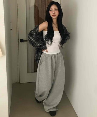 New Basic Curved Training Long Pants