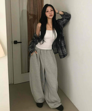 New Basic Curved Training Long Pants