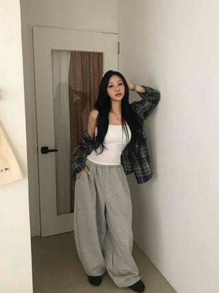 Casual Boxy Fit Check Shirt