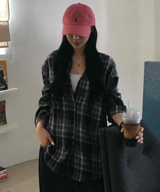 Casual Boxy Fit Check Shirt
