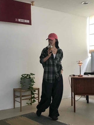 Casual Boxy Fit Check Shirt
