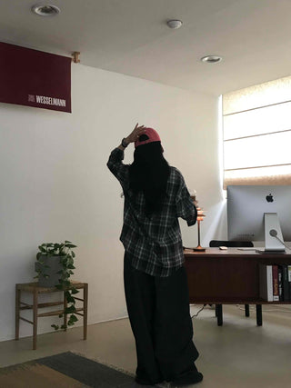 Casual Boxy Fit Check Shirt