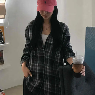 Casual Boxy Fit Check Shirt