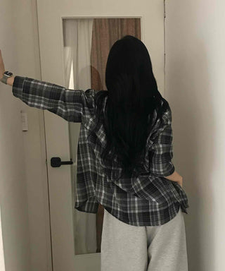 Casual Boxy Fit Check Shirt