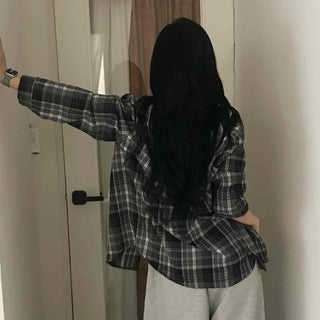 Casual Boxy Fit Check Shirt