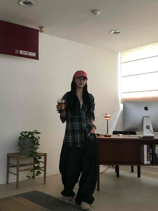 Casual Boxy Fit Check Shirt