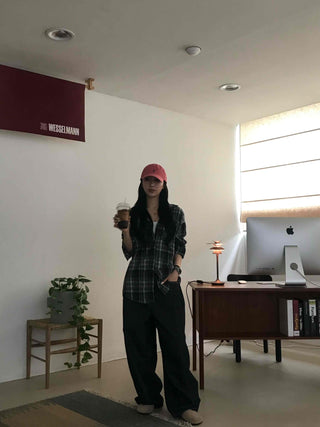 Casual Boxy Fit Check Shirt