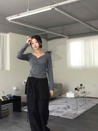 Striped Slim Fit Long Sleeve T-shirt
