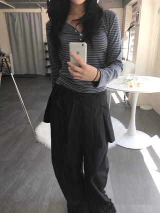 Striped Slim Fit Long Sleeve T-shirt