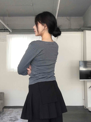 Striped Slim Fit Long Sleeve T-shirt