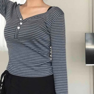 Striped Slim Fit Long Sleeve T-shirt