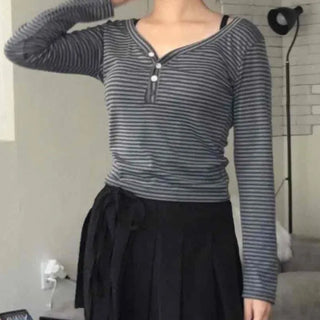 Striped Slim Fit Long Sleeve T-shirt
